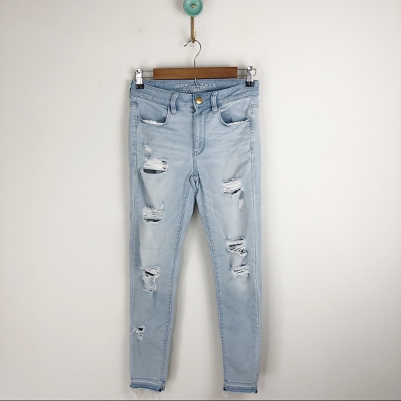 American Eagle Outfitters Denim - AEO Hi-Rise Jeggings light Wash Jeans